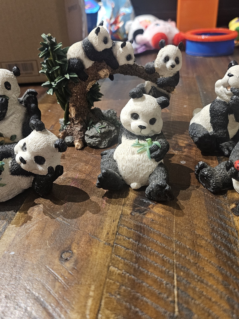 6pc Panda Figurine Bundle